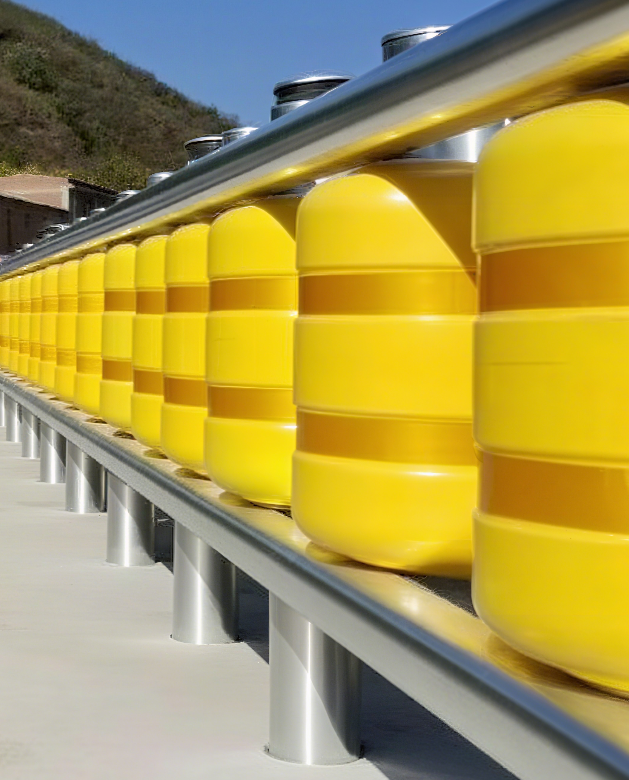66.66 distnace Customized Hot Sale Road Safety Rolling Barrier System – Rotating Anti-Collision Drums for Highways | highway Project Preferred