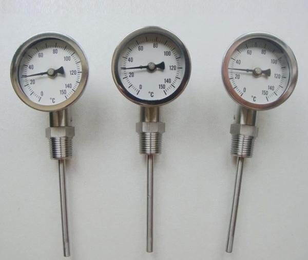 Radial Remote Reading Thermometer For Industry Inlet Thread 1/2 1/4
