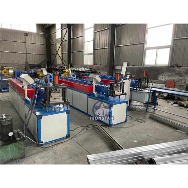 PLC Control Punching Hole Shutter Door Roll Forming Machine Customized Garage Shutter Making Machine Punching Hole Rolling Shutter Door Roll Forming Machine Galvanized Steel Door Slat Production Line