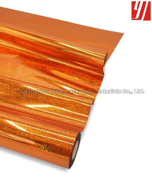 Largura 0.64m do cobre folha holográfica de carimbo quente de 12 mícrons