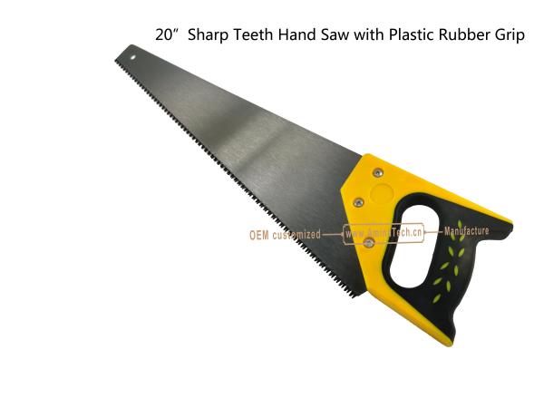 Aminatech 20Sharp Teeth Hand Saw with Plastic Rubber Grip,Cutting Wood