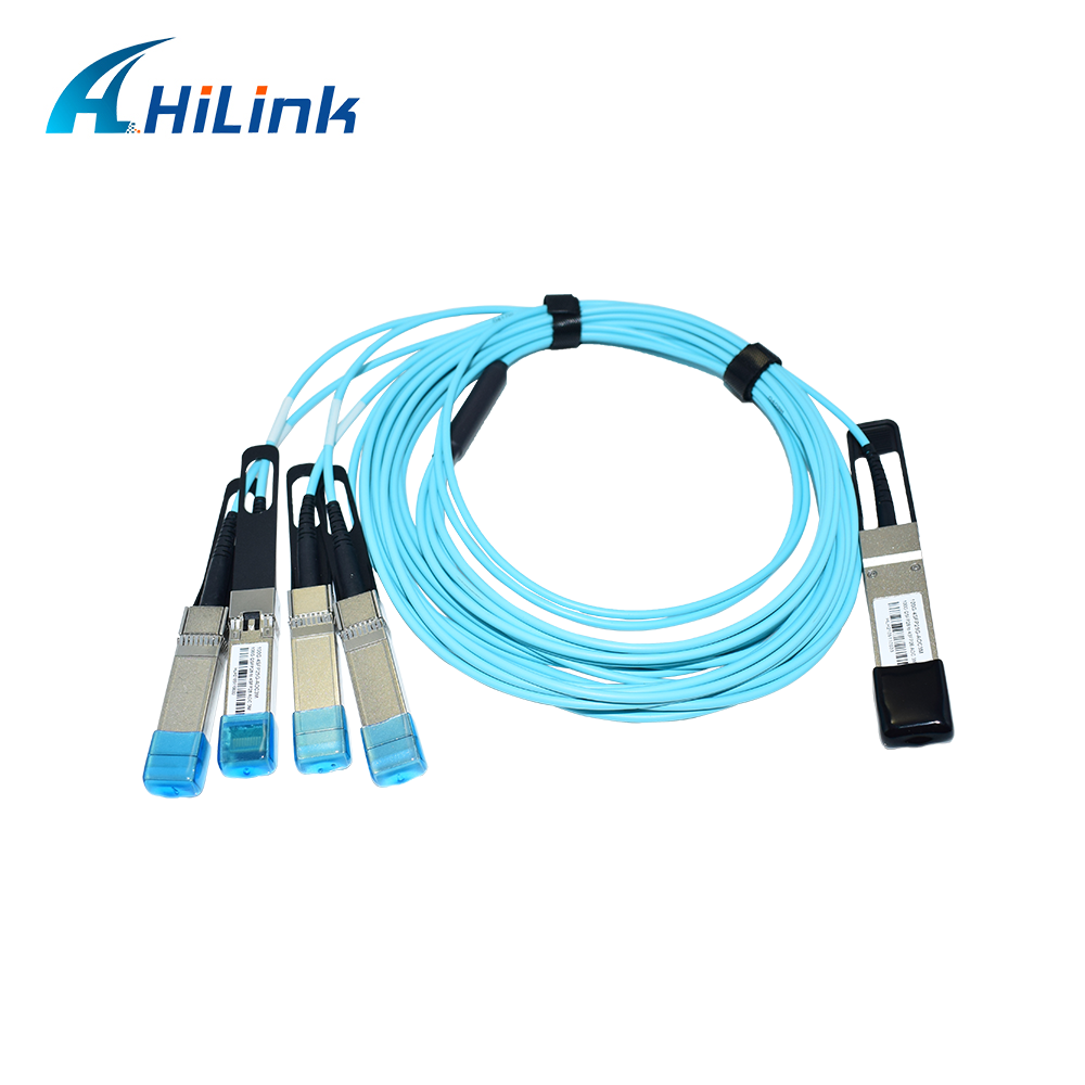 проламывание AOC 3M оптического кабеля QSFP28 волокна локальных сетей гигабита 100G активное