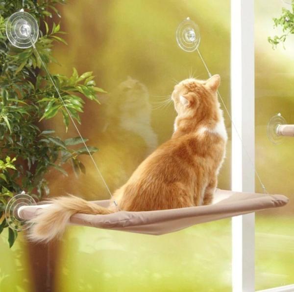 A cama de suspensão confortável bonito do animal de estimação que carrega a janela 20kg montou a cama do gato