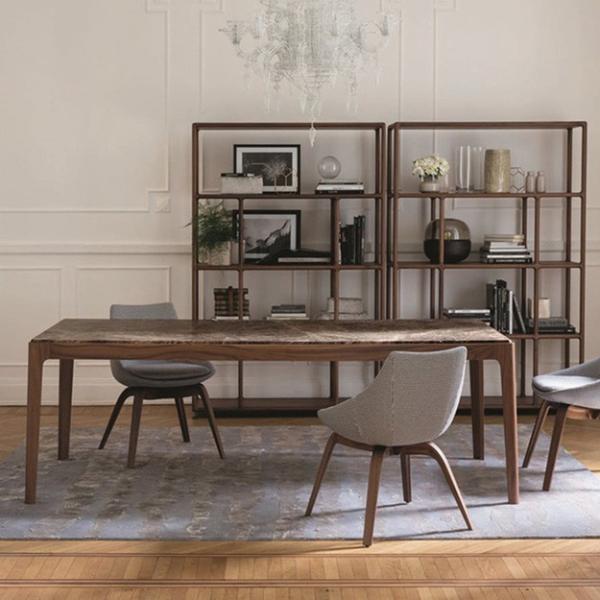 Penelope Porada Dining Chairs / Solid Canaletta Walnut Porada Furniture Italy
