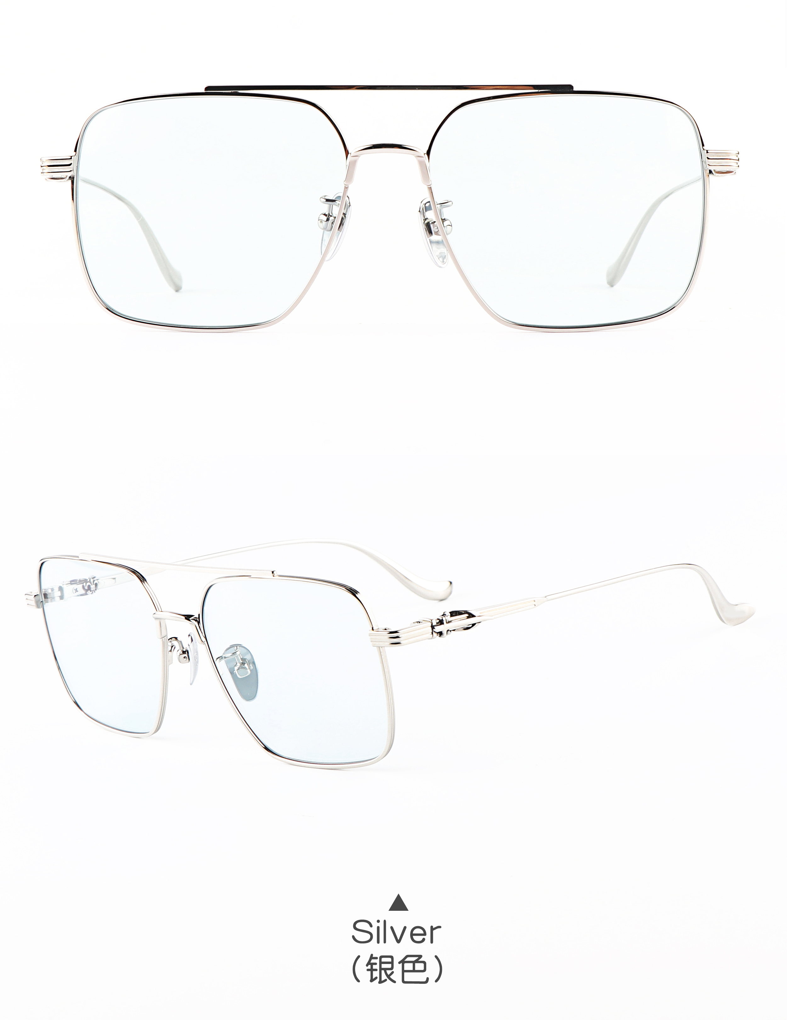 Oversize square Frame Fashion Street Women Fashion 2025 Titan Sunglasses High Quality Pilot Sunglasses Men Custom Shades