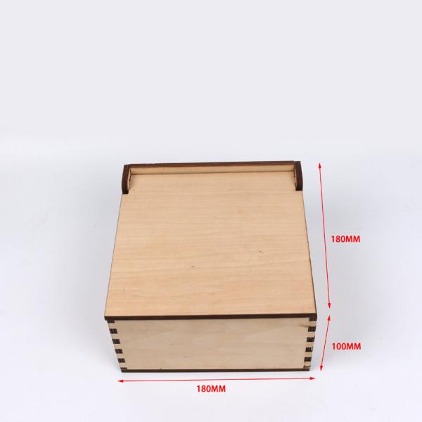 Christmas Craft Wooden Box Laser Cut Wood Plywood Box Baby Gift Box for Storage