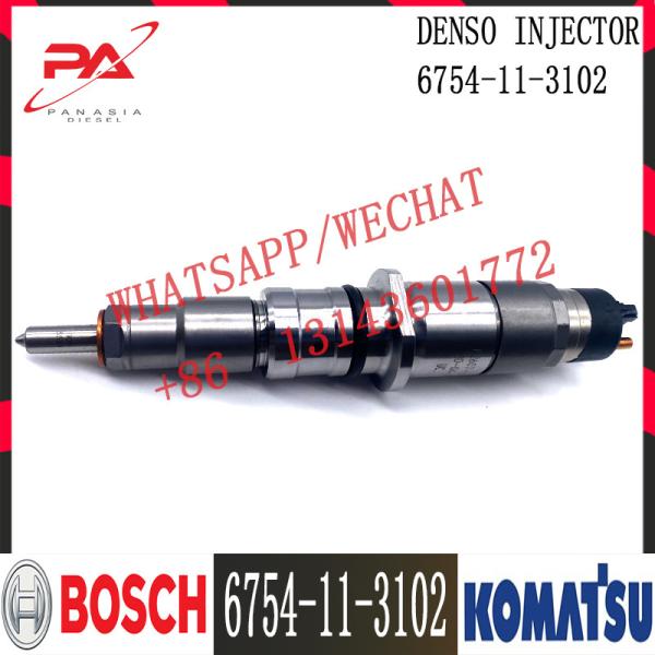 6745-11-3102 injetor de combustível do motor de Diesel SAA6D114E-3 da máquina escavadora de KOMATSU PC300-8 6745-11-3100 6745-11-3102