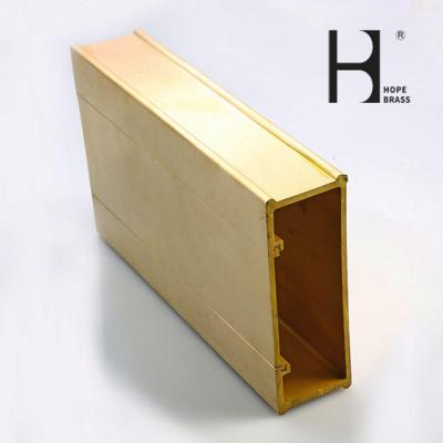 Wearproof 5000mm Long CuZn39Pb2 Brass Door Frame Long Using Life