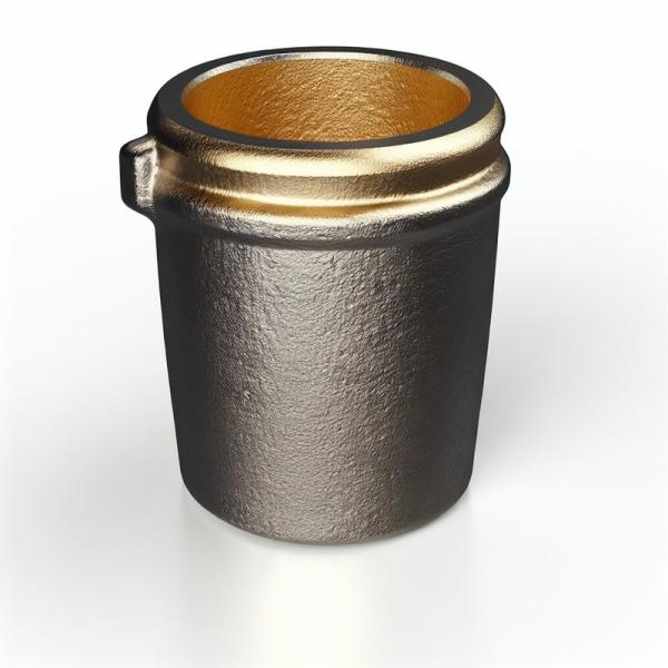 Industrial-Grade Gold Melting Crucible with Silicon Carbide Graphite Construction for High-Temperature Processes