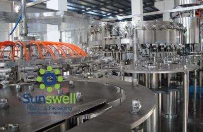 Água de soda automatizada engarrafamento 3-em-1 enchimento carbonatadas monobloco máquinas e equipamentos