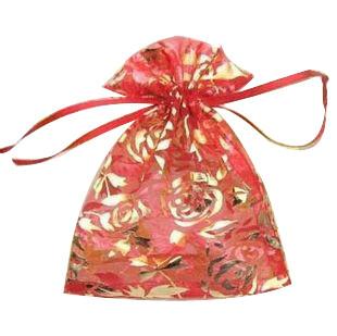 Transparent Drawstring Jewelry Pouch Screen Printing Logo Wedding Gift Bags