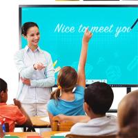 Fabrica 55 65 75 86 98 100 pulgadas 4k Interactivo Smart Board pantalla táctil Interactivo 65 75 pulgadas pantalla