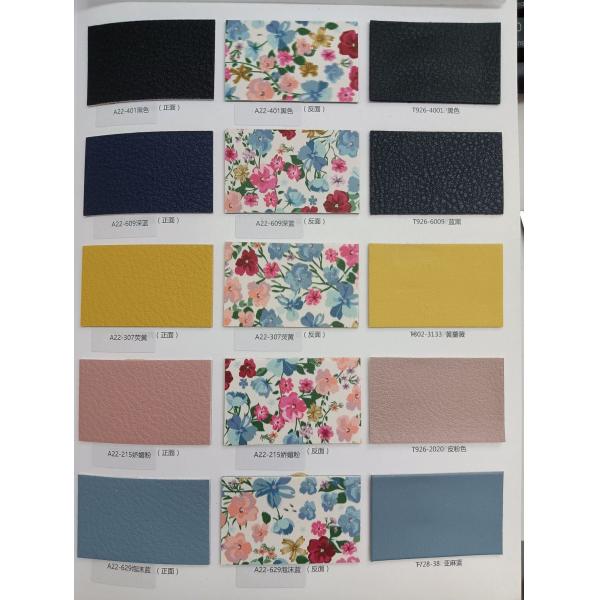 Ручная сумочка с цветочной печатью из PU кожи толщиной 1,5 мм, двусторонняя фальшивая кожа