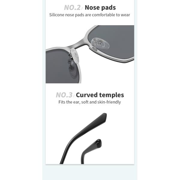 Поляризовыванный магнитный зажим на рамке металла стекел чтения солнечных очков Unisex