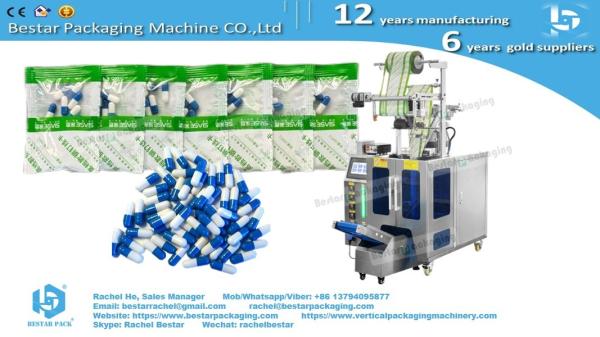 Pharma pills tablets counting packing sachet machine with checkweigher