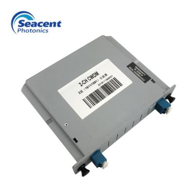 2 isolamento alto do comprimento de onda dos canais CWDM Mux Demux 1270~1610nm