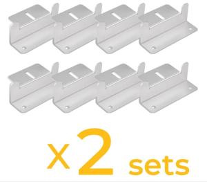 16 unidades Campervans Acessórios de painéis solares Kit de suporte de montagem