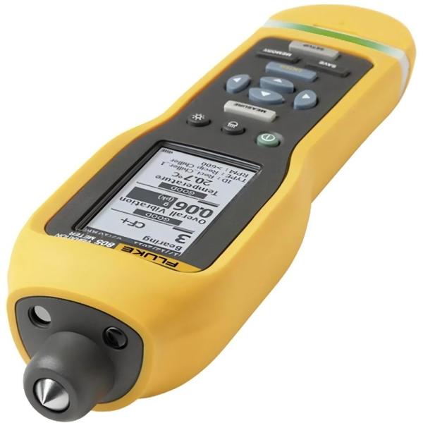 Fluke 805 FC Vibration Meter with Temperature Measurement Range -20 °C to 200 °C and Crest Factor+ Technology for Machine Health Screening
