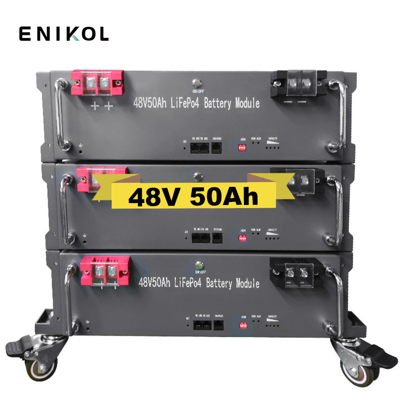 Батарея LiFePo4 с установкой на стойке 48V 50ah Литий-ионная батарея