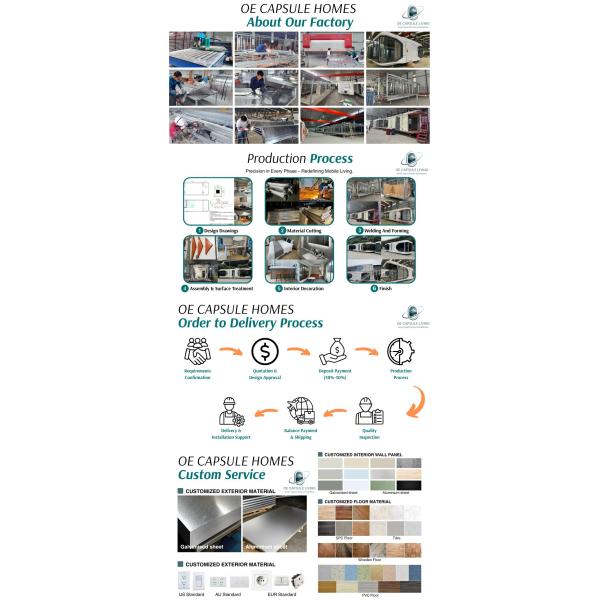 Luxury Bedroom Living Room Modern Prefab Smart Tiny Space Capsule Mobile Modular Container Capsule House Hotel