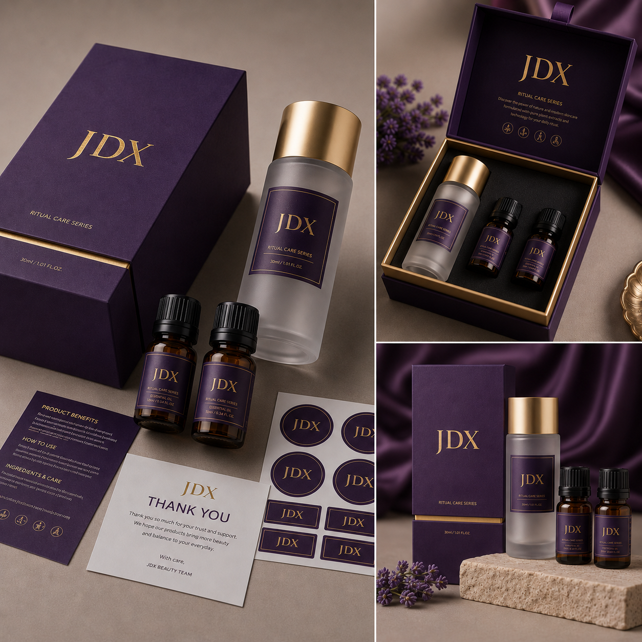 Easy Assembly Cosmetic Packaging Box Professional Glitter Gluing luxury beauty gift box