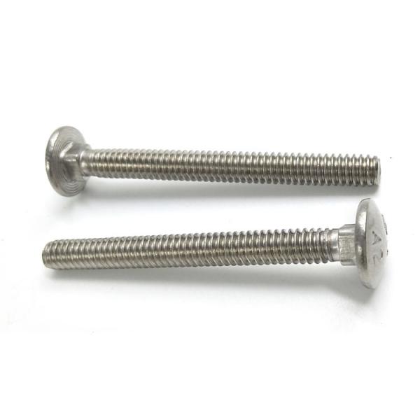 Plain / zinc plated Carriage Bolt Stainless Steel Hex Head Bolts For Industrial Use