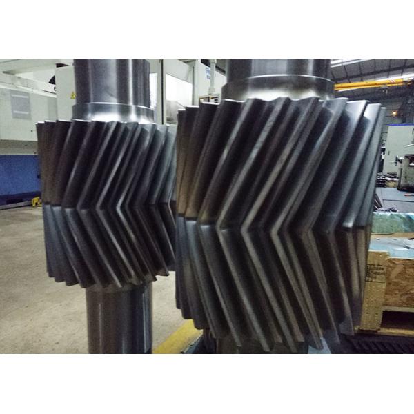 El engranaje cónico de acero de la raspa de arenque de aleación lleva - la carburación superficial resistente