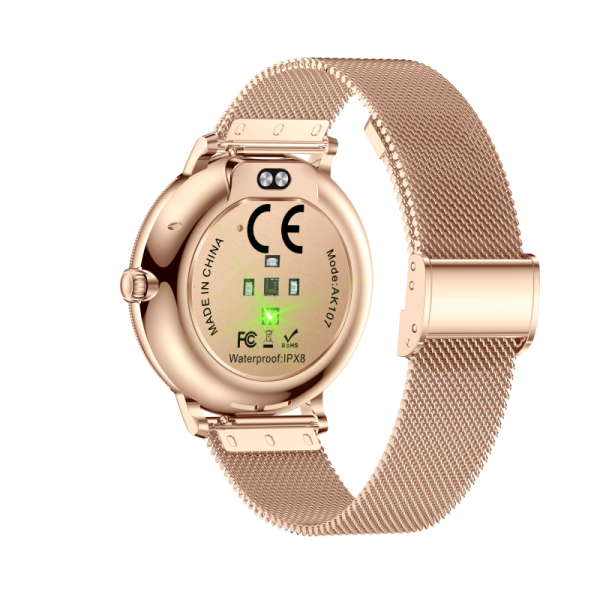 Support OEM & ODM | 1.19-inch AMOLED Women's Smart Watch with IP68 Waterproof and Bluetooth Calling for Fitness Tracking