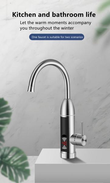 304 SS Element Instant Hot Water Faucet Electric Bathroom Tap 50HZ Ipx4