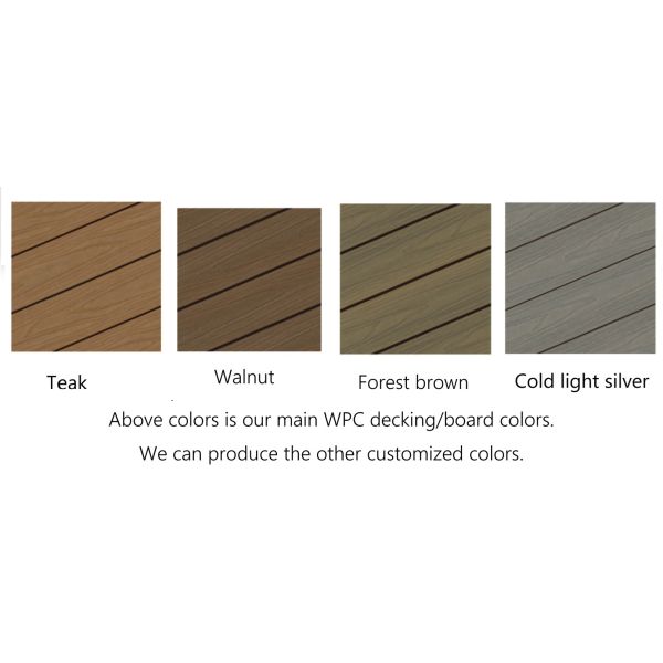 Micro-joint Splicing Wood Plastic Composite Decking Eco-friendly Waterproof Walnut Texture Heavier Than Traditional Wood Decking Ideal For Outdoor Spaces