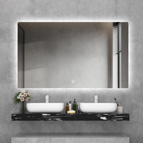 Popular Android System Rectangle Bathroom LED Intelligent Mirror