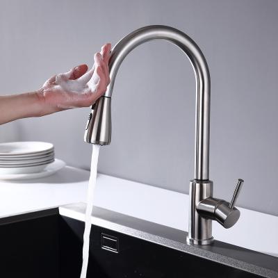A plataforma sensível dos torneiras da barra da cozinha do toque montou a proteção IPX5 segura