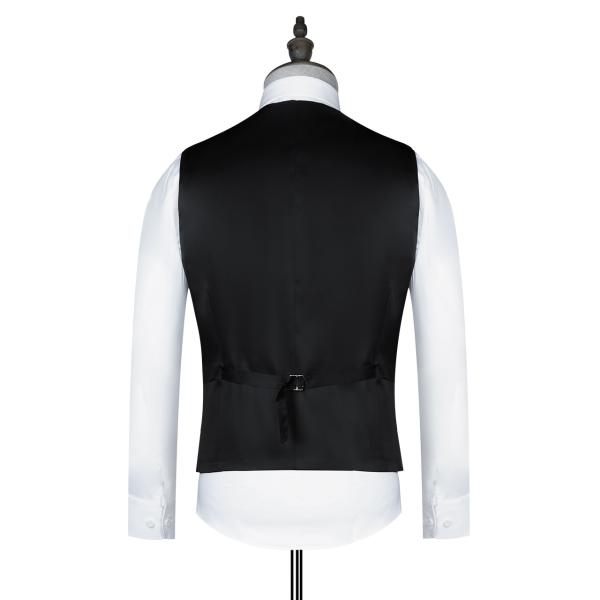 Custom Waistcoat Men Formal Suit Vest Polyester Solid Chalecos Hombre Casual Flax Vest