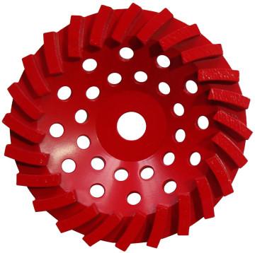 180mm Swirl Diamond Grinding Wheels For Stone / Brick / Block / Concrete, Center Hole With 22.23mm Or M14 Or 5/8-11
