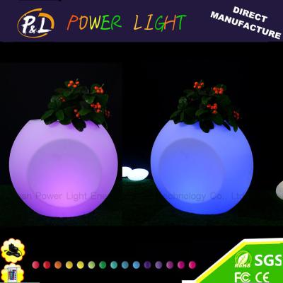 Wedding Decoration Color Changing LED Plastic Pot