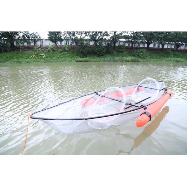 Transparent Polycarbonate plastic Transparent plastic kayak for two person
