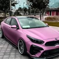 Película de protección de pintura automotriz mate envoltura de TPU PPF para coche metal mate cromo magenta