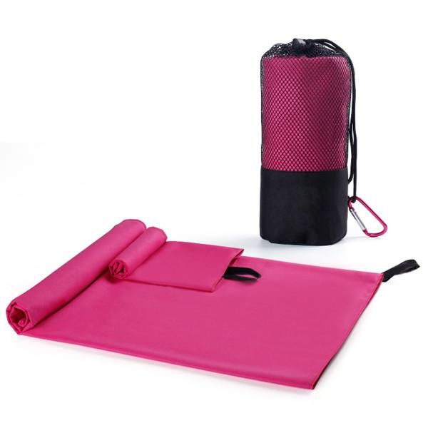 Os serviços do OEM vendem por atacado Logo Microfiber Gym Sports Towel feito sob encomenda seco rápido com Mesh Bag