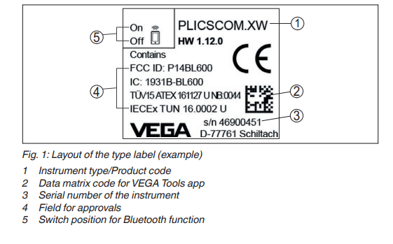 Дисплей VEGA и модуль регулировки PLICSCOM