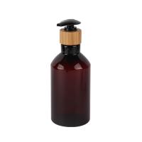 7 oz 10 oz 16 oz bouteille de lotion cosmétique Remplaçable Amber épaule inclinée PET bouteille de lotion