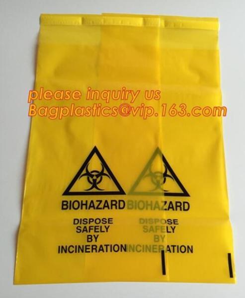 Biohazard Treatment Bags, Sterilized Bags, Disposal Bags, Waste Sacks, Hazardous Waste Bag With Ties