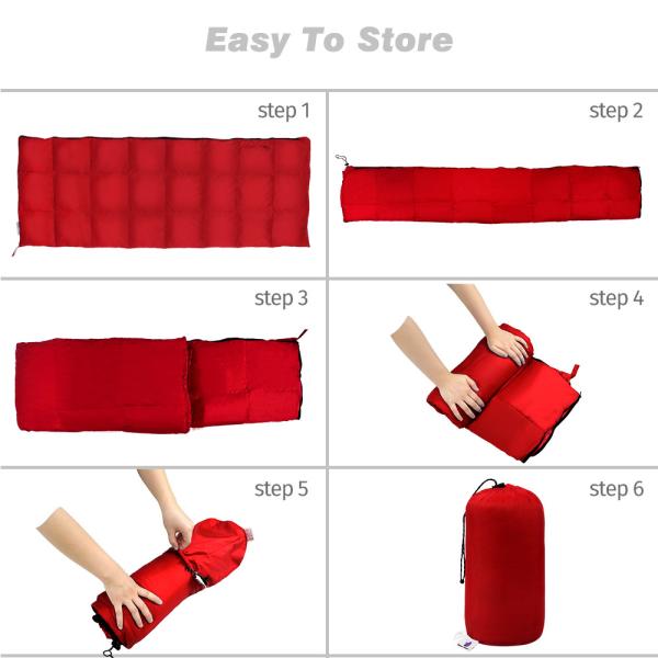 ISO9001 Down Filling 800g Polyester Sleeping Bag