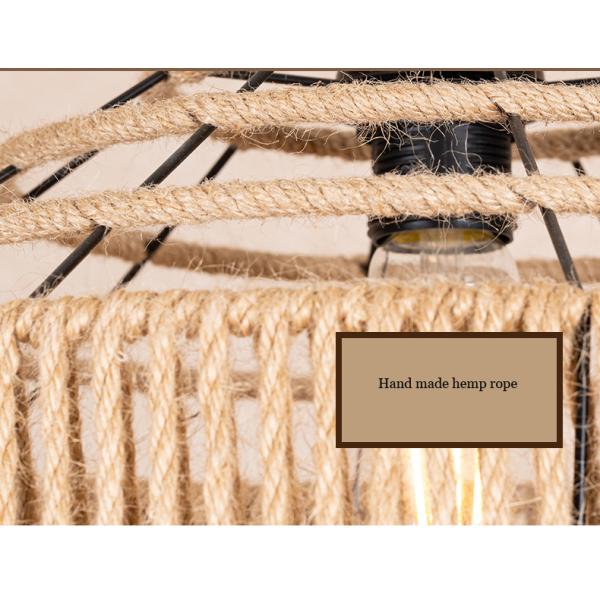 Retro Nordic Chandelier Clothing Store Industrial  Rope Headlight Lamp（WH-VP-202)
