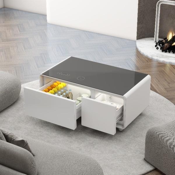Mini Wine Cooler Cabinet Refrigerator 93L 36 Bottles Black Steel Electronic Drawers