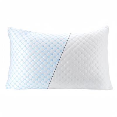 Coussin de refroidissement au gel déchiqueté en mousse mémoire Coussin de gel cervical réglable
