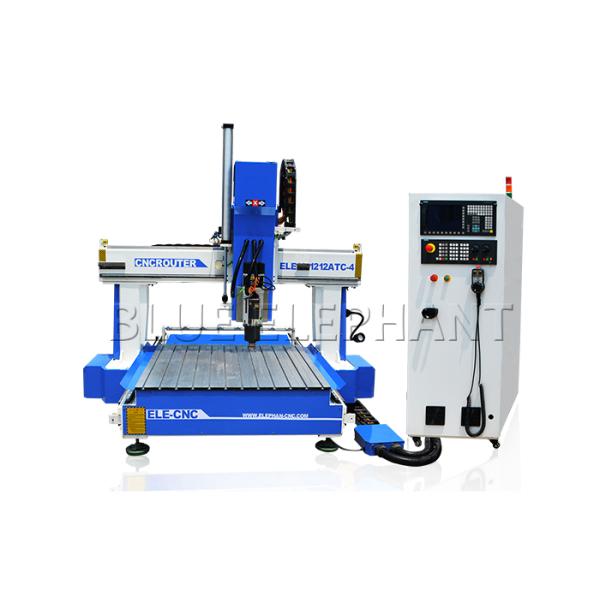 Hightech 1212 ATC CNC Mini Wood Cutter Machine High Z Travel For Industrial