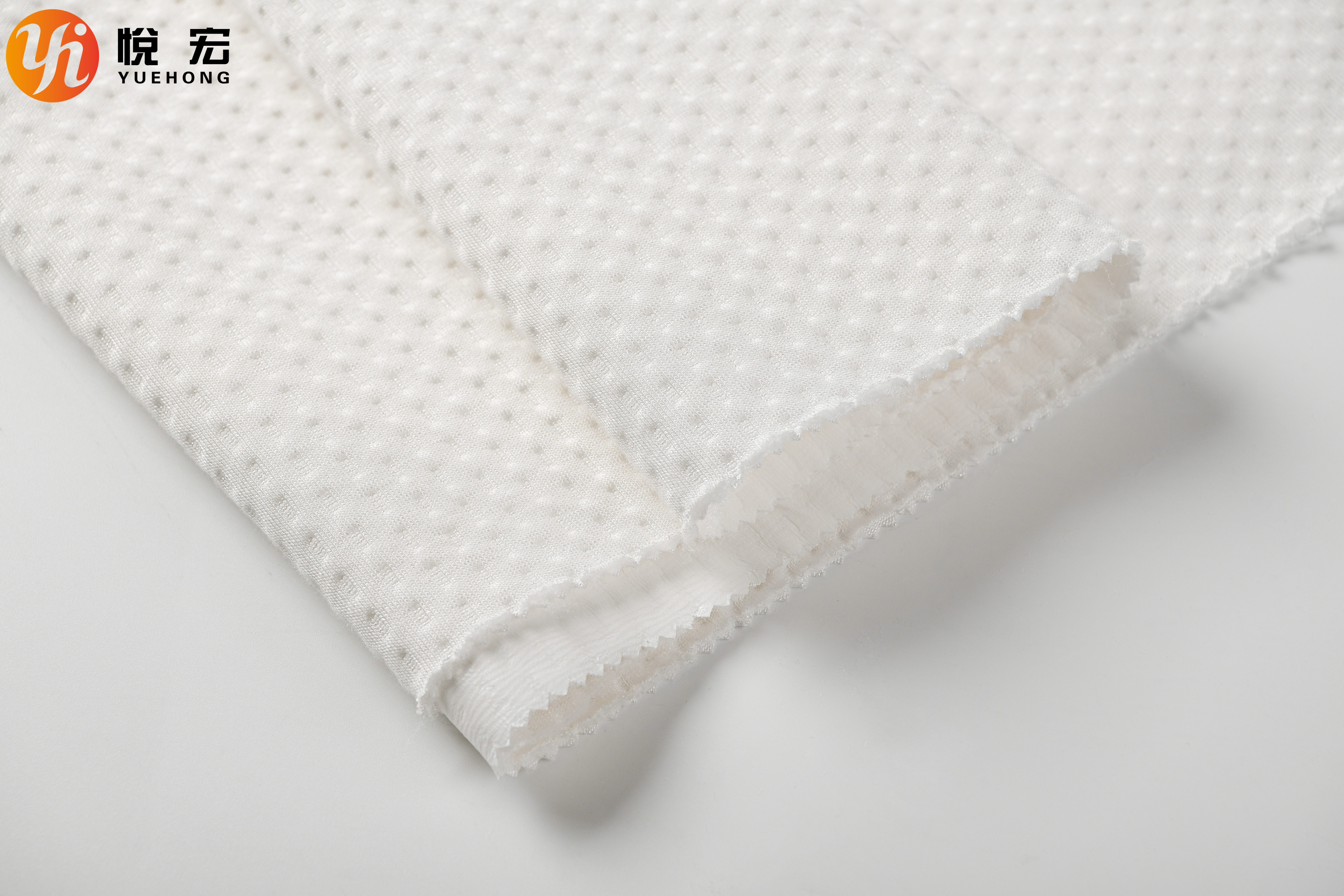 Moisture Wicking Air Layer Fabric 30 Cotton 70 Polyester Spacer Mesh Fabric 230cm