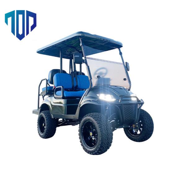 Carrinho de golfe elétrico de freio de disco 48V 60V 72V com luz RGB