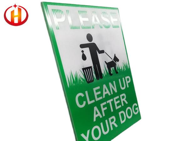 Eco Friendly Corrosion Resistant Coroplast Signs Smooth Surface