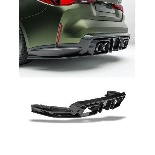 For BMW G82 M4 Dry Carbon Fiber Body Kit M4 RZ-style Front Lip Diffuser Spoiler Side Skirts M4 Fenders
